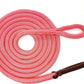 Double Braid Lead Rope with Eye Splice Loop, 12-14FT Lengths (Pink, 12 ft.)