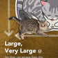 Lukamoo® Cute Cat Litter Mat (30’’x20’’), Large/L, for Kitty Litter & Cute Cat Litter Box, Litter Trapping Mat (Grey Tabby)