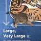 Lukamoo® Cute Cat Litter Mat (30’’x20’’), Large/L, for Kitty Litter & Cute Cat Litter Box, Litter Trapping Mat (Brown Tabby)