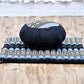 Leewadee Meditation Cushion Set – 1 Round Zafu Meditation Pillow and 1 Square Roll-Up Zabuton Meditation Mat, Pillows Bundle Filled with Kapok
