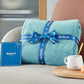 Bedsure Fleece Bed Blankets Queen Size River Blue - Soft Lightweight Plush Fuzzy Cozy Luxury Blanket Microfiber, 90x90 inches