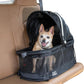 Pet Gear No-Zip View 360 Pet Safety Carrier & Car Seat for Small Dogs & Cats Push Button Entry,Available in 7 Colors,View 360 20-inch,Black