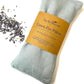 Organic Linen Eye Pillow - Lavender & Flaxseed for Relaxation, Yoga, Stress Relief - Microwavable Heating Pad & Cool Compress - Made in USA - Gifts for Meditation