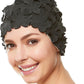 BEEMO Floral Petal Ladies Bathing Swim Cap Women Retro Swim Hat Long/Short Hair