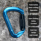 SEPEAK UIAA 30kN Climbing Carabiner Clips, Professional Heavy Duty Twist Locking Carabiners for Climbing,Mountaineering, Rappelling, Camping, Hiking, Swings, Large D Ring Hooks