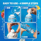 Cirkul 22oz. Blue Plastic Grip Squeeze Water Bottle & Sport Lid, BPA-Free, Non-Slip Design for Gym, Biking & Sports
