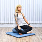 Leewadee Meditation Cushion Set – 1 Round Zafu Meditation Pillow and 1 Square Roll-Up Zabuton Meditation Mat, Pillows Bundle Filled with Kapok