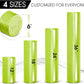 Yes4All High-Density EPP Round Back Roller Foam, Exercise Foam Roller for Yoga, Pilates & Stretching - 12, 18, 24, 36 inch