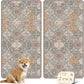 nunubaby Washable Pee Pads for Dogs, Stylish, Non-Slip and Leak-Proof Pee Pads. Reusable Potty Pads for Dogs for Crates and Floors.(Brown/Multi, 24" x48")