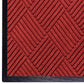 M+A Matting WaterHog Diamond | Commercial-Grade Entrance Mat with Rubber Border – Indoor/Outdoor, Quick Drying, Stain Resistant Door Mat (Solid Red, 4' x 6')