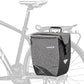 Ibera G-2 PakRak Pro Panniers Bike Bags (Pair) with Quick Release/Clip-On System - Bike Saddle Bags For Rear Rack Each with 19.8 lbs Capacity - Reflective Saddle Bag Bicycle, Fits Most Racks (Grey)
