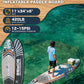 11'x34 Ultra Wide Paddleboard, Inflatable SUP&430lb Capacity for All Skill, Stand-up Paddle Board for Yoga/Family, EVA Deck, US Fin, High-Pressure Pump, 100L Bag, Safety Leash