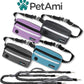PetAmi Hands Free Dog Leash, Dog Running Leash Belt for Walking Jogging, Dog Waist Zipper Pouch Fanny Pack with Poop Bag Dispenser, Dual Padded Handle Bungee Leash for Small Medium Large Dogs, Double
