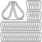 M5 Spring Snap Hook Carabiners, Carabiner Clip, Heavy Duty Galvanized Steel Spring Clip, Quick Link Key Chain for Swing Hammock Gym Outdoor, Holding Capacity