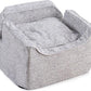 Snoozer Lookout I Car Seat - Dog Car Seats for Small Dogs, Puppy Booster Bed for Small & Medium Sized Pets Up to 25 Lbs, Elevated, Washable - Medium, Palmer Dove