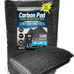 Aquarium Carbon Pad - Cut to Fit Carbon Infused Filter Pad Media for Crystal Clear Fish Tank and Ponds (24 Inch Width, 72 Inch Long)