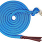 Premium 1/2" Samson EQ Yacht Braid Lead Rope with Nickel Trigger Bull Snap. Option for 12ft, 14ft and 16ft Lengths (Blue, 12 FT)