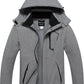 CREATMO US Men's Mountain Waterproof Ski Jacket - Windproof Snowboarding Warm Winter Coat Raincoat