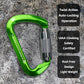 SEPEAK UIAA 30kN Climbing Carabiner Clips, Professional Heavy Duty Twist Locking Carabiners for Climbing,Mountaineering, Rappelling, Camping, Hiking, Swings, Large D Ring Hooks