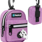 PetAmi Dog Poop Bag Holder for Leash, Dog Waste Dispenser with Clip for Puppy Walking, Purple