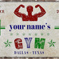 Custom Gym Sign Wall Art Decor Personalized Name Aluminum Metal Sign Retro Workout Room Fitness Center Tin Sign