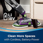 BISSELL® Spinwave Cordless Pet Hard Floor Spin Mop Cleaner 18V with washable mop pads for sealed hard floors, 23157