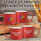 DISCOUNT PROMOS Custom Ceramic Campfire Coffee Mugs 13 oz. Set of 100, Personalized Bulk Pack - Perfect for Tea, Espresso, Cappuccino, Hot Cocoa - Red