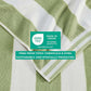 Great Bay Home 100% Cotton Velour 4 Pack Beach Towels 30" x 60" - Cabana Stripe Pool Towels - Quick Dry, Large Swim Towels (Multi Color)
