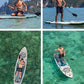 Inflatable Paddle Board 11 '* 34 "* 6" Extra Wide Sup Board, 420lb Capacity Paddle Board for Adults, Suitable for Sea and Lakes, 2+1Family Board