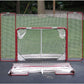 EZGoal Hockey Folding Pro Goal with Backstop and Targets, 2-Inch, Red/White
