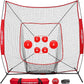 PowerNet Pitching Bundle, Baseball Net with Pitch Perfect Targets & Strike Zone Attachment, Weighted Ball, Softball Baseball Training Equipment to Increase Pitching Accuracy, 3 Net Sizes