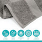 Pleasant Home Bath Towels Set of 6 (24” x 50”) 100% Cotton, 515 GSM | Lightweight, Soft & Absorbent Luxury Towels for Bathroom | for Gym, Pool & Spa | 6 Pack, Gray