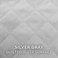 Furhaven Orthopedic Dog Bed for Large Dogs w/ Removable Bolsters & Washable Cover, For Dogs Up to 95 lbs - Quilted Sofa - Silver Gray, Jumbo/XL
