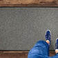 WaterHog Diamond | Commercial-Grade Entrance Mat with Rubber Border – Indoor/Outdoor, Quick Drying, Stain Resistant Door Mat (Grey, 6' x 8')