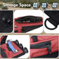 SUNYA Archery Hip Quiver for Arrows. Includes 3 Tubes Arrow Holder, Accessories Pockets and Waist Belt. Fit for Compound and Recurve Bow Practice.