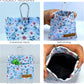 Dog Treat Pouch, Small Cotton Pocket Sized Training Holder, Hand Free Walking Fanny Bag with Carabiner, Self-Closing Pet Feed Snack Reward, Behavior Aids for Puppy Travel or Outdoor Use