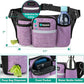 PetAmi Premium Hands Free Dog Leash for 2 Dogs, Adjustable Waist Belt Leash for Dog Walking, Fanny Pack Accessories Bag Dual Bungee Leash for Running, Hiking, Jogging, Biking, Purple