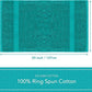 Pleasant Home Bath Towels Set of 6 (24” x 50”) 100% Cotton, 515 GSM | Lightweight, Soft & Absorbent Luxury Towels for Bathroom | for Gym, Pool & Spa | 6 Pack, Teal