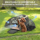 Petsfit Expandable Cat Dog Carrier Airline Approved, 17" L x 11" W x 11" H Soft-Sided Portable Pet Travel Carrier for Kitten, Puppy, Removable Soft Plush Mat and Pockets, Auto-Locking Zippers
