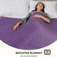 L'AGRATY Knitted Weighted Blanket - 60"x80" 15lbs Cooling Chunky Knit Heavy Blanket for Adults Braided Crochet Throw Thick Cable Yarn Knit Decorative No Beads Evenly Weighted Machine Washable