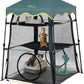 Extra Large Catio Outdoor Cat Enclosure,3 Tier Cat Tower Tent Weatherproof & Sunproof with 3 Doors, Foladable and Portable for Patio, Deck,Camping, Indoor & Outdoor(Patented)-Wave Shade