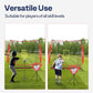 VIVOHOME Baseball Softball Hitting Net with Large Ball Collection System, 7 x 7 ft Baseball Batting Pitching Net with Tee, 2 Strike Zone, Carry Bag