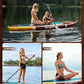 Inflatable Stand Up Paddle Board 10'8“*34"/11'*33" Extra Wide Paddle Boards for Adults, SUP with Premium Accessories & Nylon Backpack, Adjustable Paddle, Hand Pump, Bottom Fin, Leash