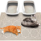 Yimobra Cat Litter Mat, 47"x36" Litter Box Mat with Litter Lock Mesh, Soft Cat Litter Mat Litter Trapping Mat, Easy to Clean, Non-Slip, Water Resistant, Litter Free Floors, Beige