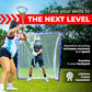 Velocity - Lacrosse Goal - Portable Steel Frame with Black Net, Perfect for Youth and Adult Training, Backyard Design