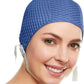 Beemo Swim Cap Women Chin Strap Bubble Crepe Latex Long Short Hair Swimming Caps
