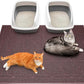 Yimobra Cat Litter Mat, 47"x36" Litter Box Mat with Litter Lock Mesh, Soft Cat Litter Mat Litter Trapping Mat, Easy to Clean, Non-Slip, Water Resistant, Litter Free Floors, Dark Coffee