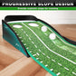 CHAMPKEY Dual-Hole Golf Putting Green Indoor with 3 Golf Putting Gates - Improves Putting Accuracy and Skill Levels Golf Putting Mat - Ideal for Indoor and Outdoor Training
