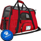 PetAmi Airline Approved Pet Carrier for Cat, Soft Sided Dog Carrier for Small Dogs, Cat Travel Supplies Accessories for Indoor Cats, Ventilated Pet Carrying Bag Medium Large Kitten Puppy, Large Red
