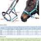 T TEKE Adjustable Horse Halters by Heavy Duty Soft Nylon, Padded with Anti-rubbing Waffle Neoprene on Both Crown & Nose